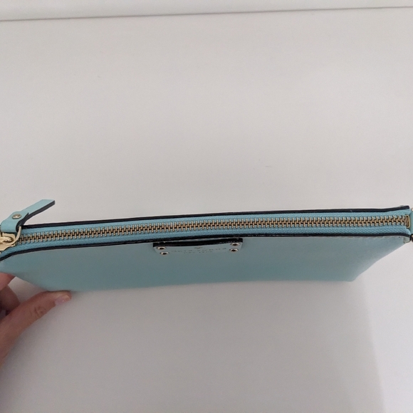 EUC! Kate Spade New York Wellesley Byrd Pebbled Leather Shoulder Bag Robins Egg - Picture 15 of 16